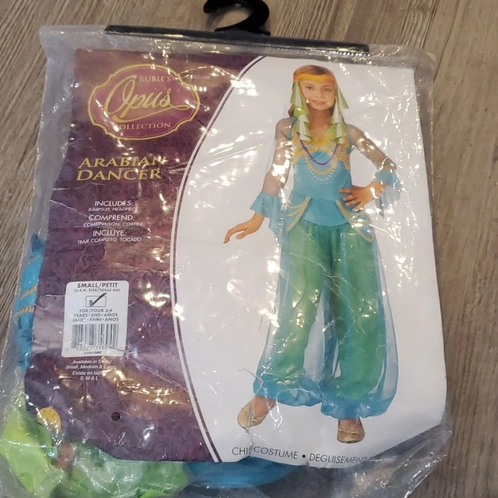 Arabian Dancer Costume by Rubie's Opus Collection Size Small 4-6